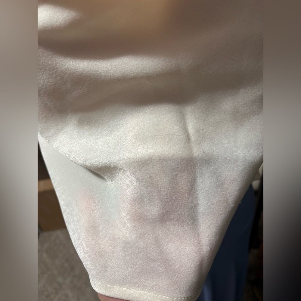 Satin Cream Top - Picture 5 of 6